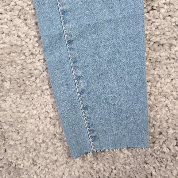 Frame Jeans Womens 25  Blue Le High Skinny Raw Hem Stretch Denim New - Picture 3 of 15